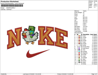 Nike Minecraft
