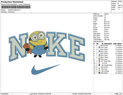 Nike Minion Bear