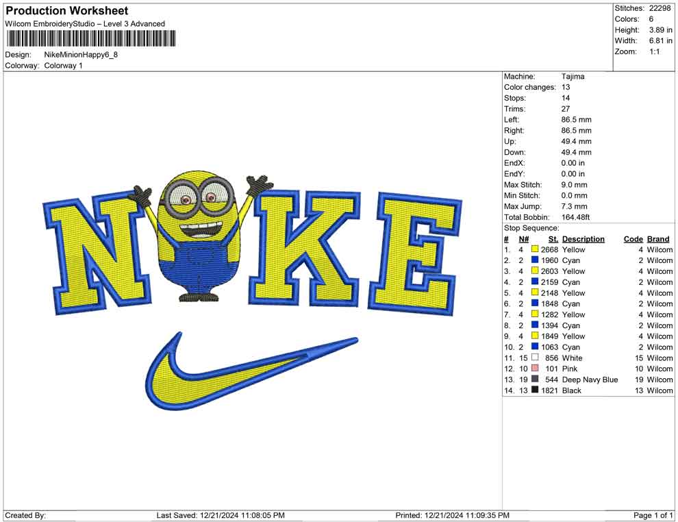 Nike Minion Happy