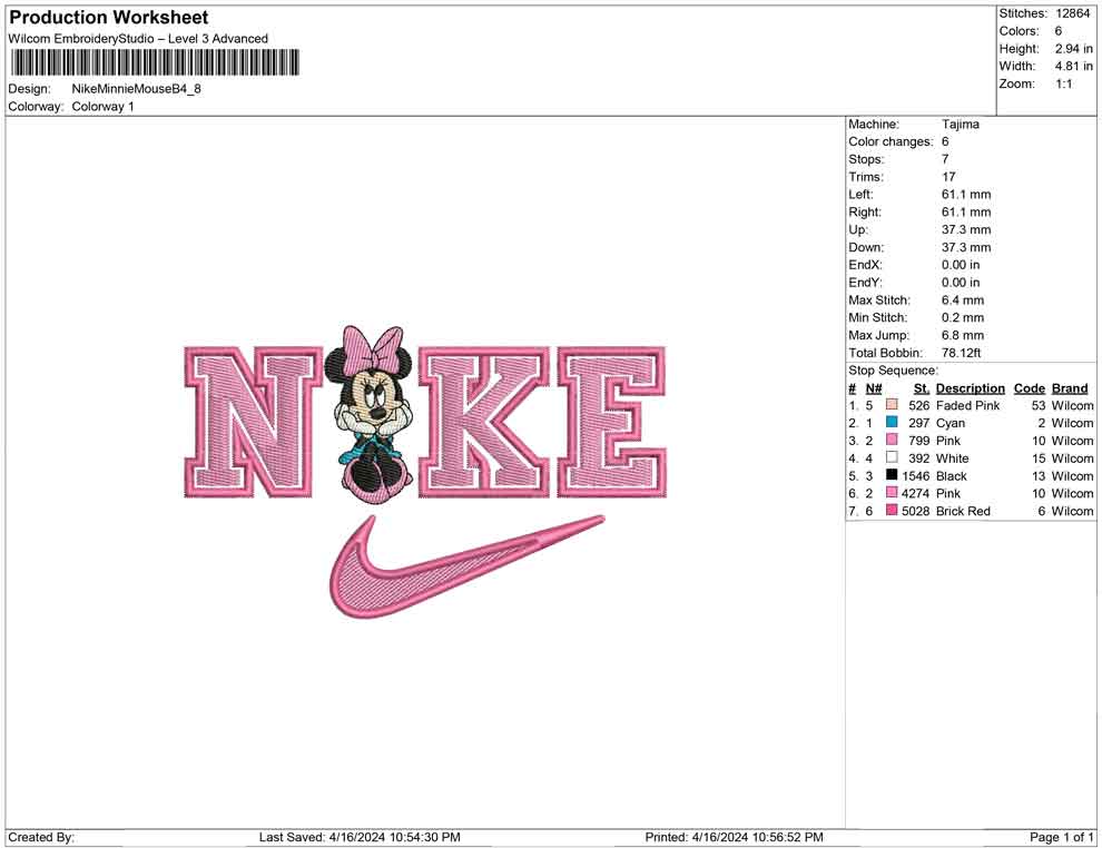Nike Minnie Mouse B