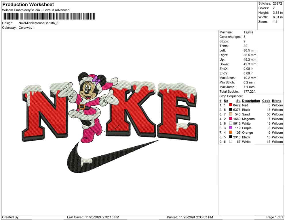 Nike Minnie Mouse Christ