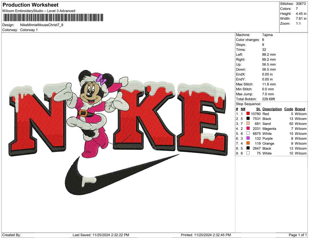 Nike Minnie Mouse Christ