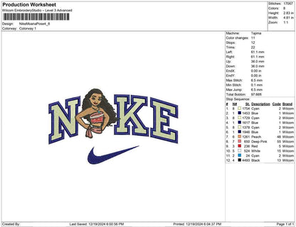 Nike Moana Pose