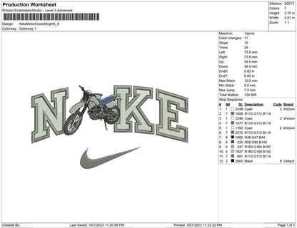 Nike Motor Cross Stright