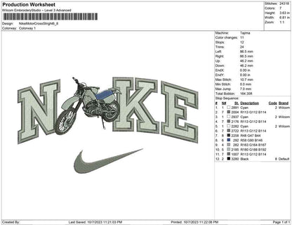 Nike Motor Cross Stright
