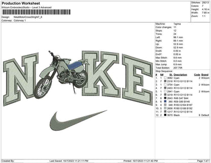 Nike Motor Cross Stright