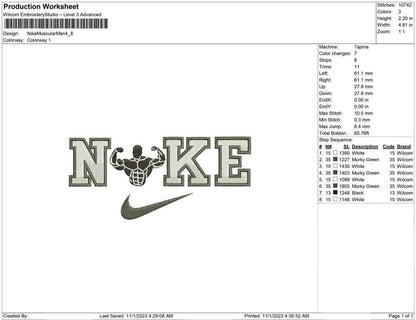 Nike Muscular Man