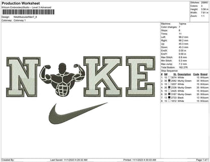 Nike Muscular Man