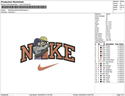 Nike Naruto And Hinata Hyuga