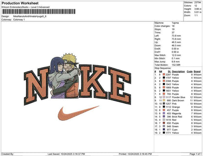 Nike Naruto And Hinata Hyuga