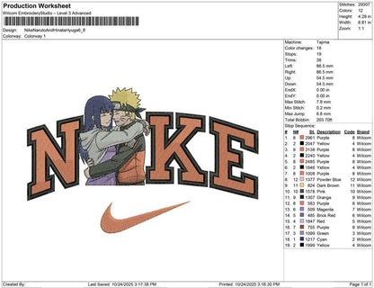 Nike Naruto And Hinata Hyuga