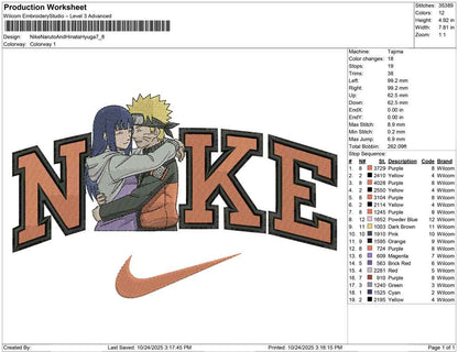 Nike Naruto And Hinata Hyuga