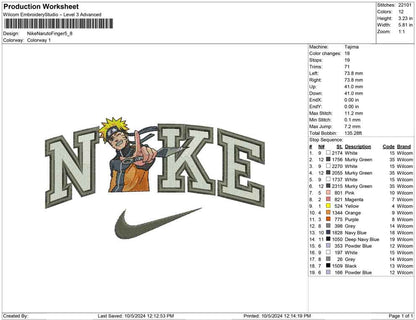 Nike Naruto Finger