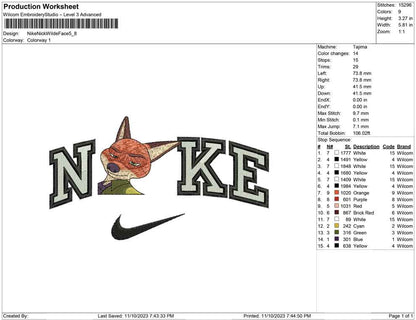 Nike Nick Wilde face