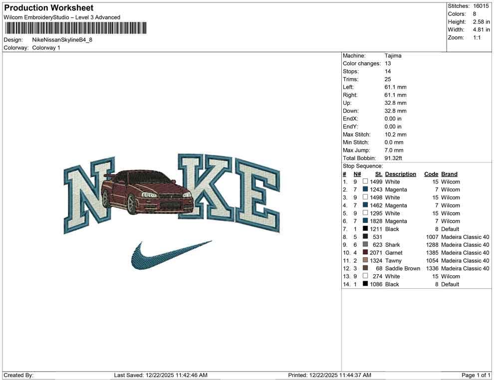 Nike Nissan Skyline B