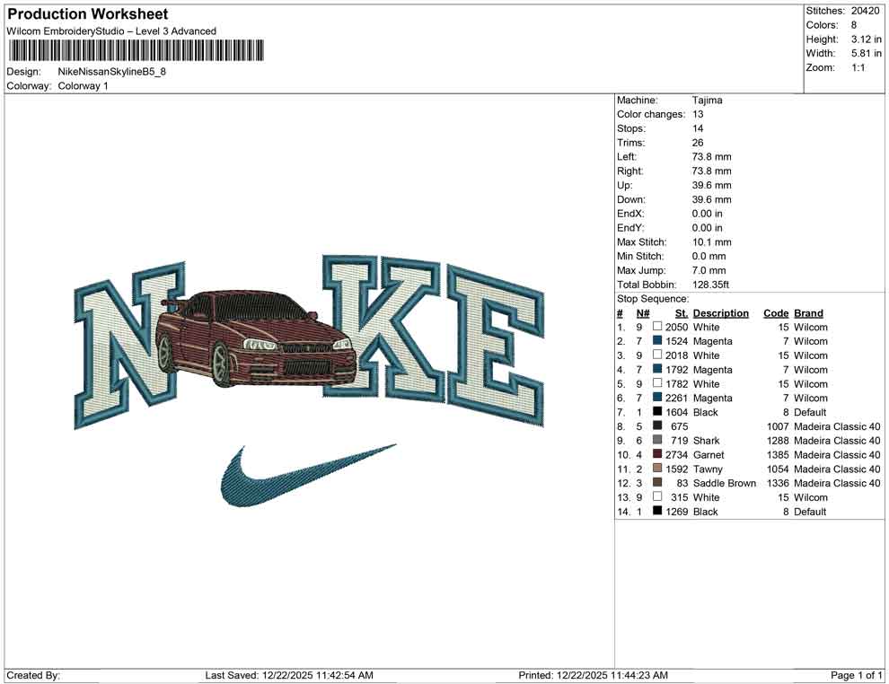 Nike Nissan Skyline B