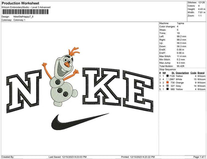 nike olaf happy