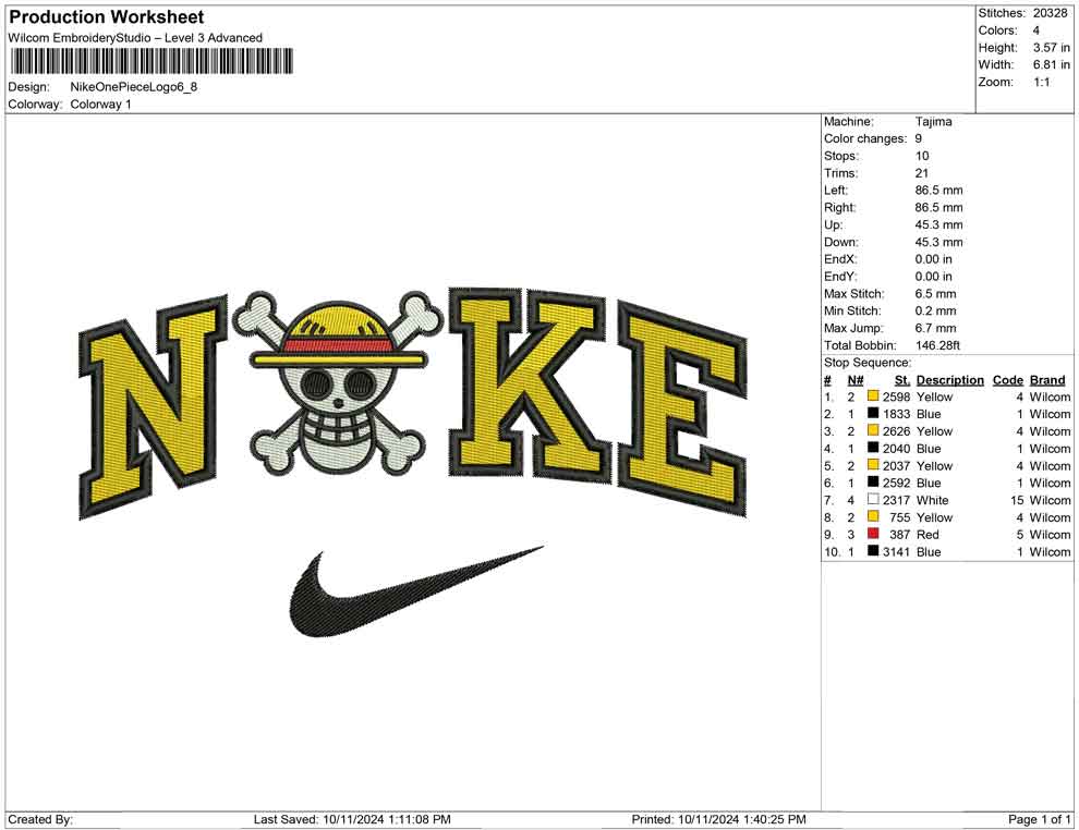 Nike One Piece Logo