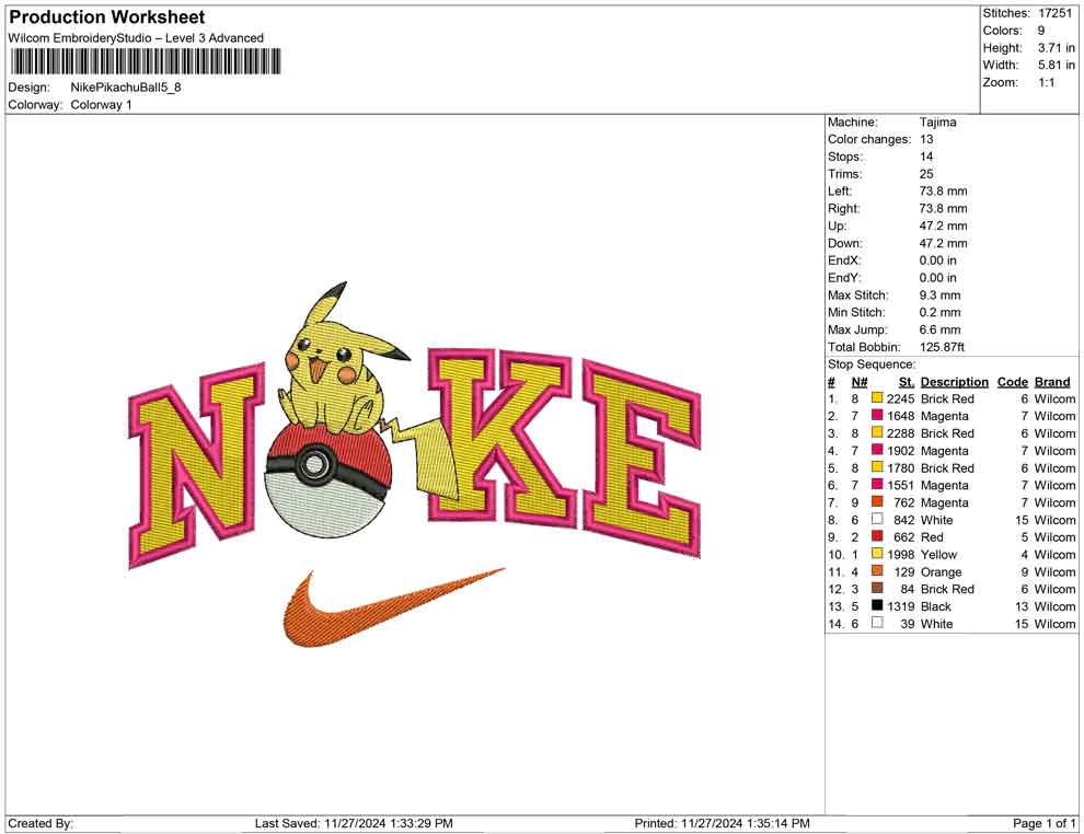 Nike Pikachu Ball