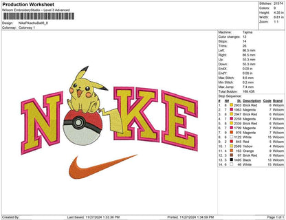 Nike Pikachu Ball