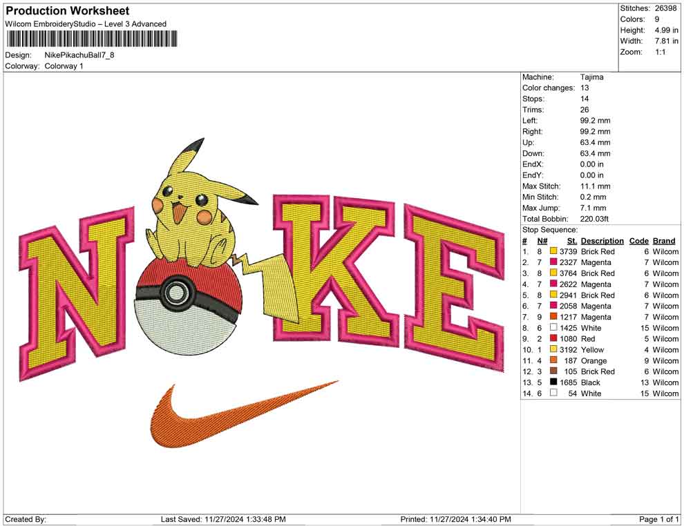 Nike Pikachu Ball