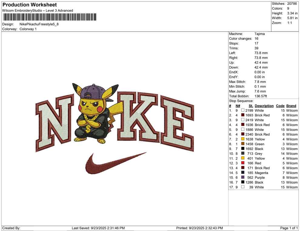 Nike Pikachu Freestyle