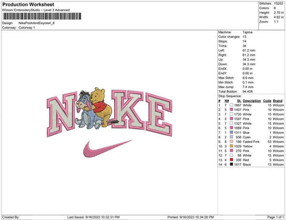 Nike pooh and Eeyore