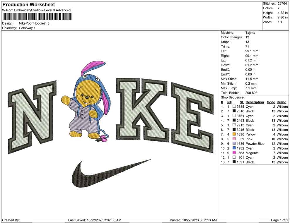 Nike pooh hoodie