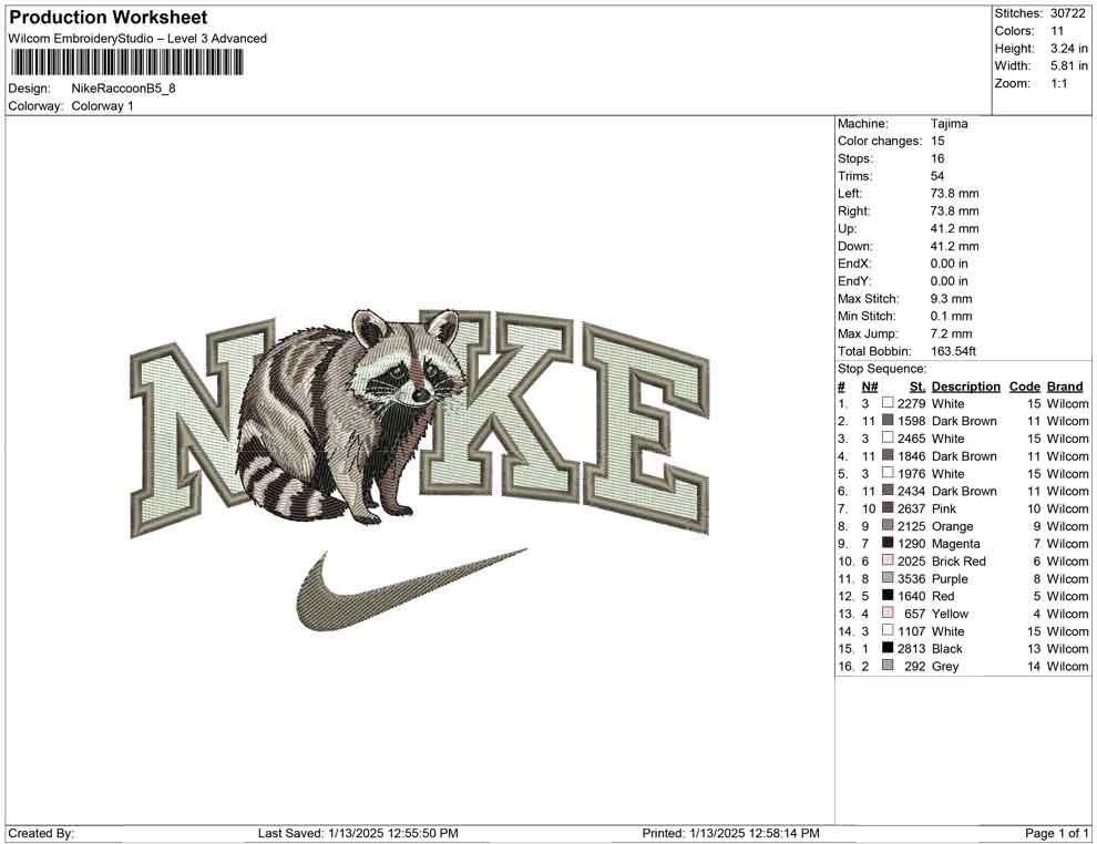 Nike Raccoon B