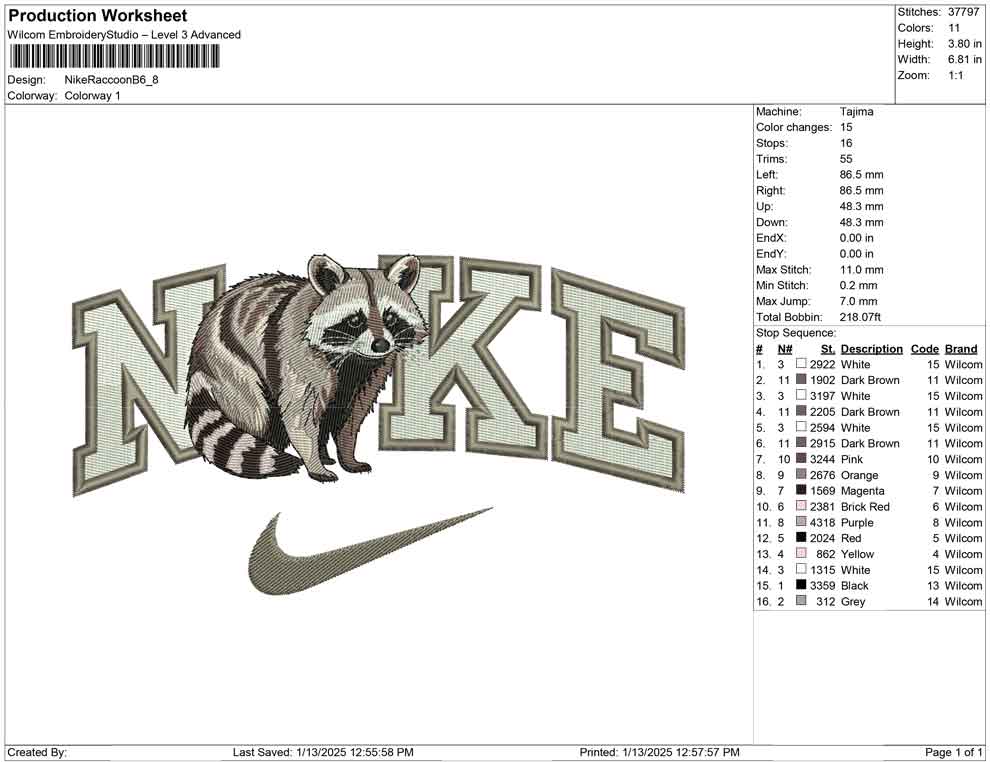 Nike Raccoon B