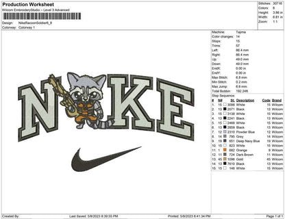 Nike Racoon Soldier