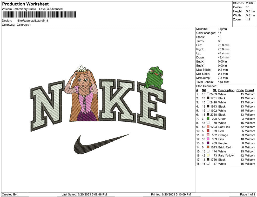 Nike Rapunzel and Lizard