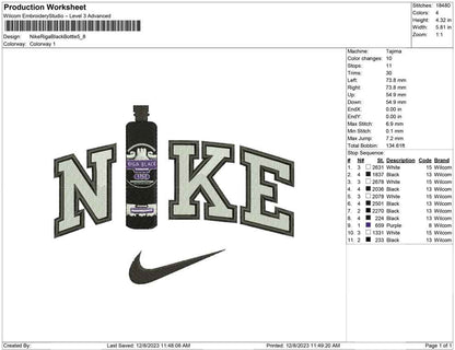 Nike Riga Black Bottle