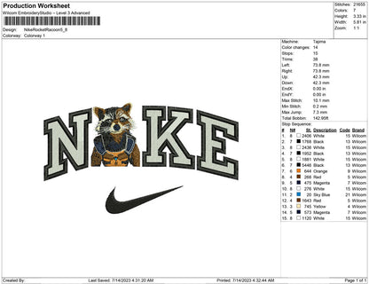 Nike Rocket Racoon