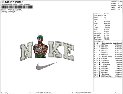 Nike Roronoa Zoro B