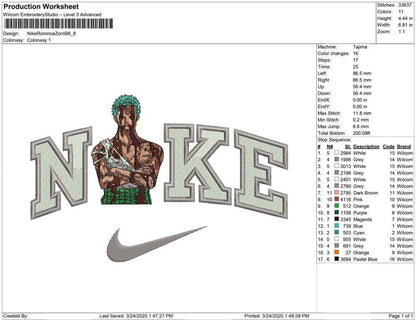 Nike Roronoa Zoro B