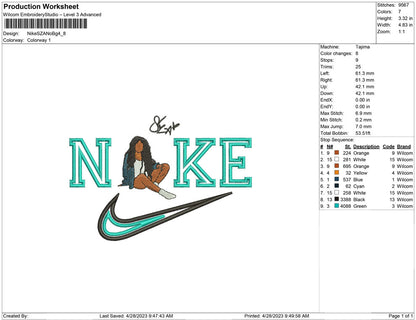 Nike SZA No bg
