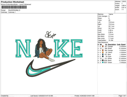 Nike SZA No bg