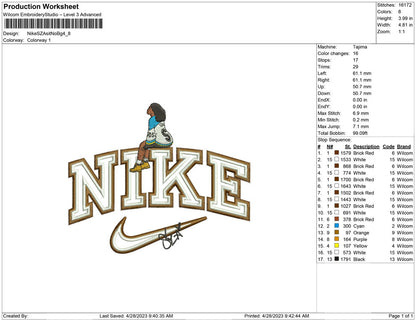 Nike SZA sit No bg