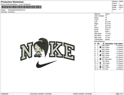 Nike Sage Chibi Valorant