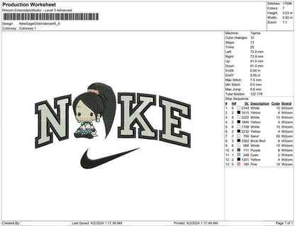 Nike Sage Chibi Valorant