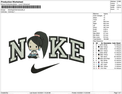 Nike Sage Chibi Valorant