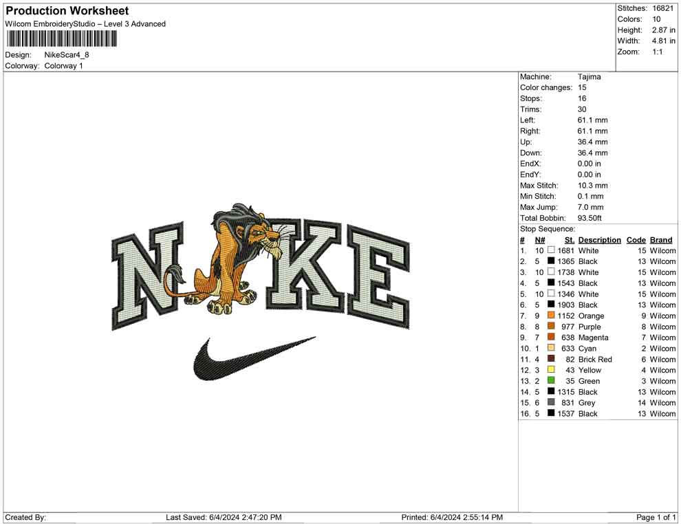 Nike Scar