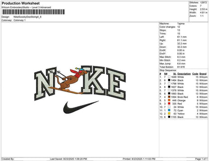 Nike Scooby Doo Skiing