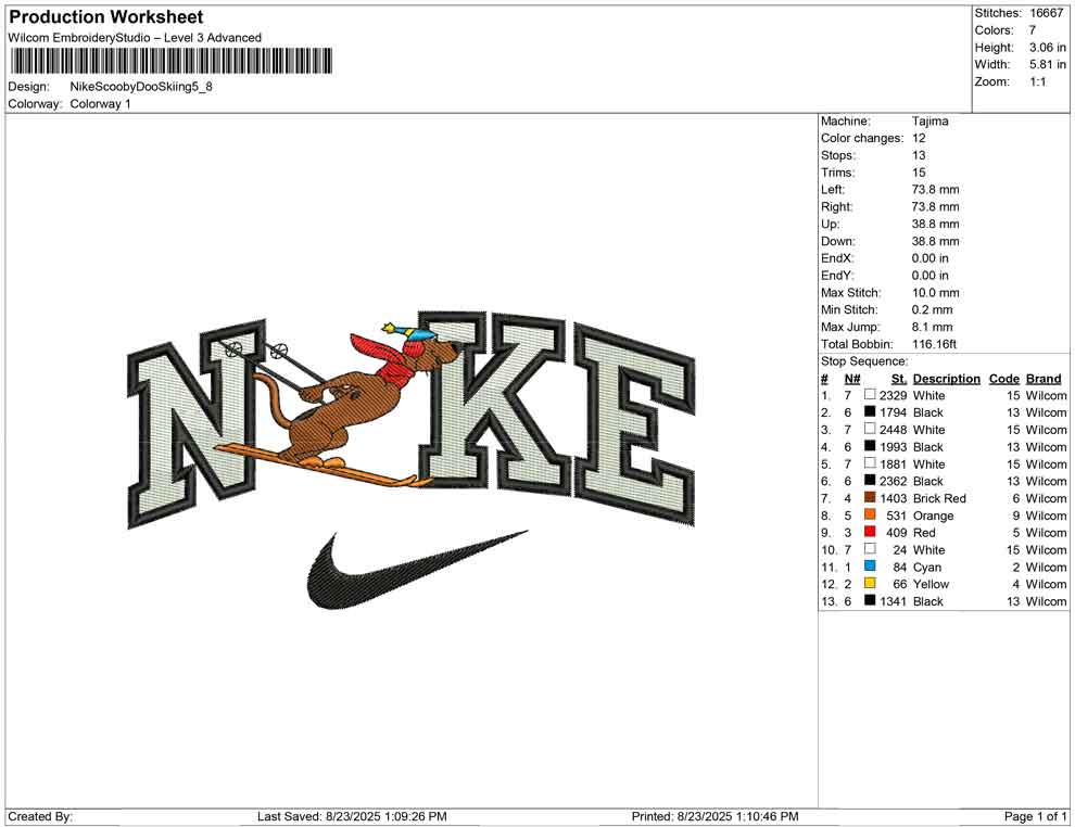 Nike Scooby Doo Skiing