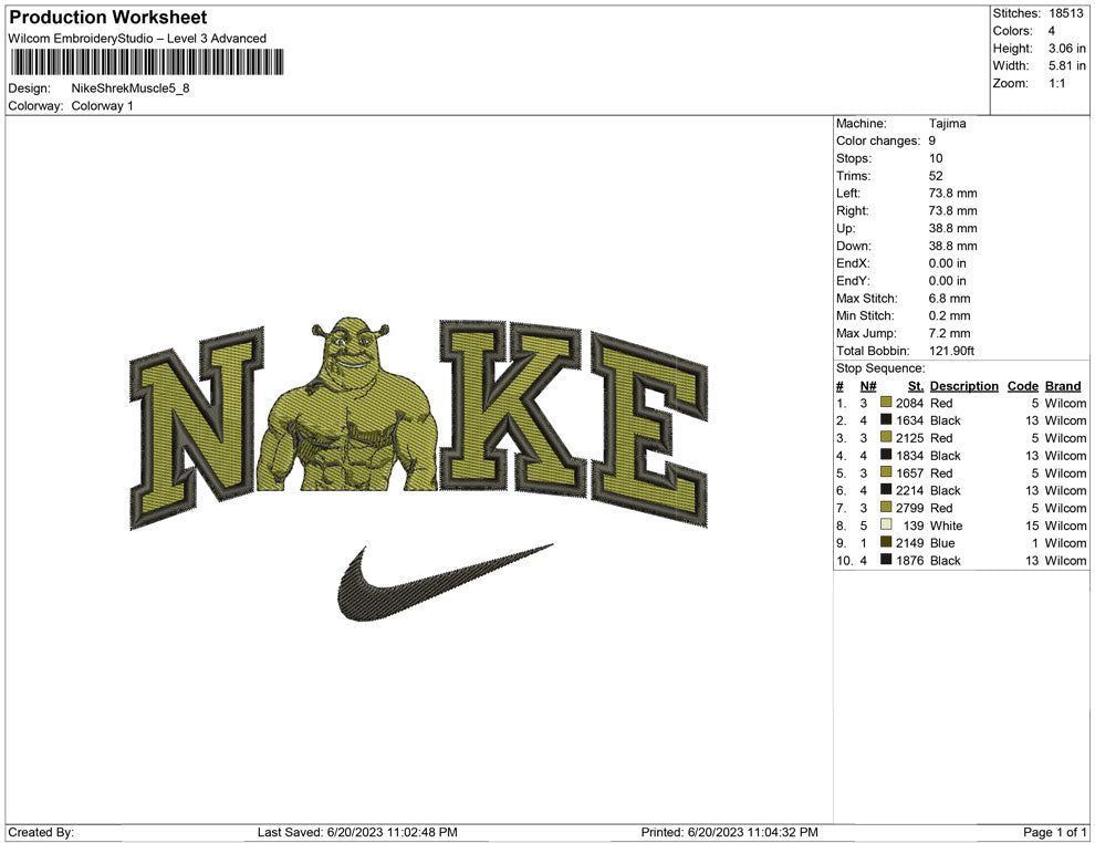 Nike Shrek Muscle