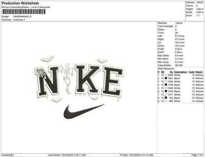 Nike Skeleton