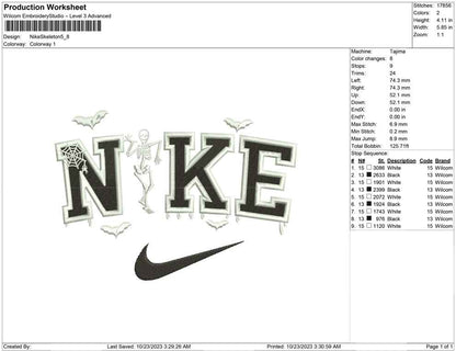Nike Skeleton
