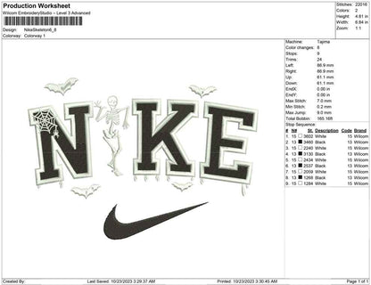 Nike Skeleton