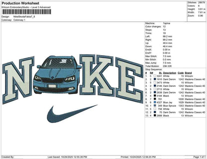 Nike Skoda Fabia
